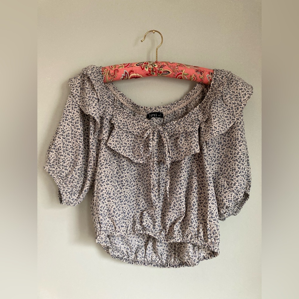 Ditsy floral crop top